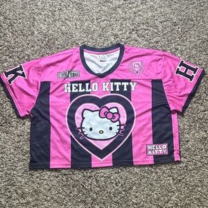 Hello Kitty Pink and Black Striped Jersey size XL